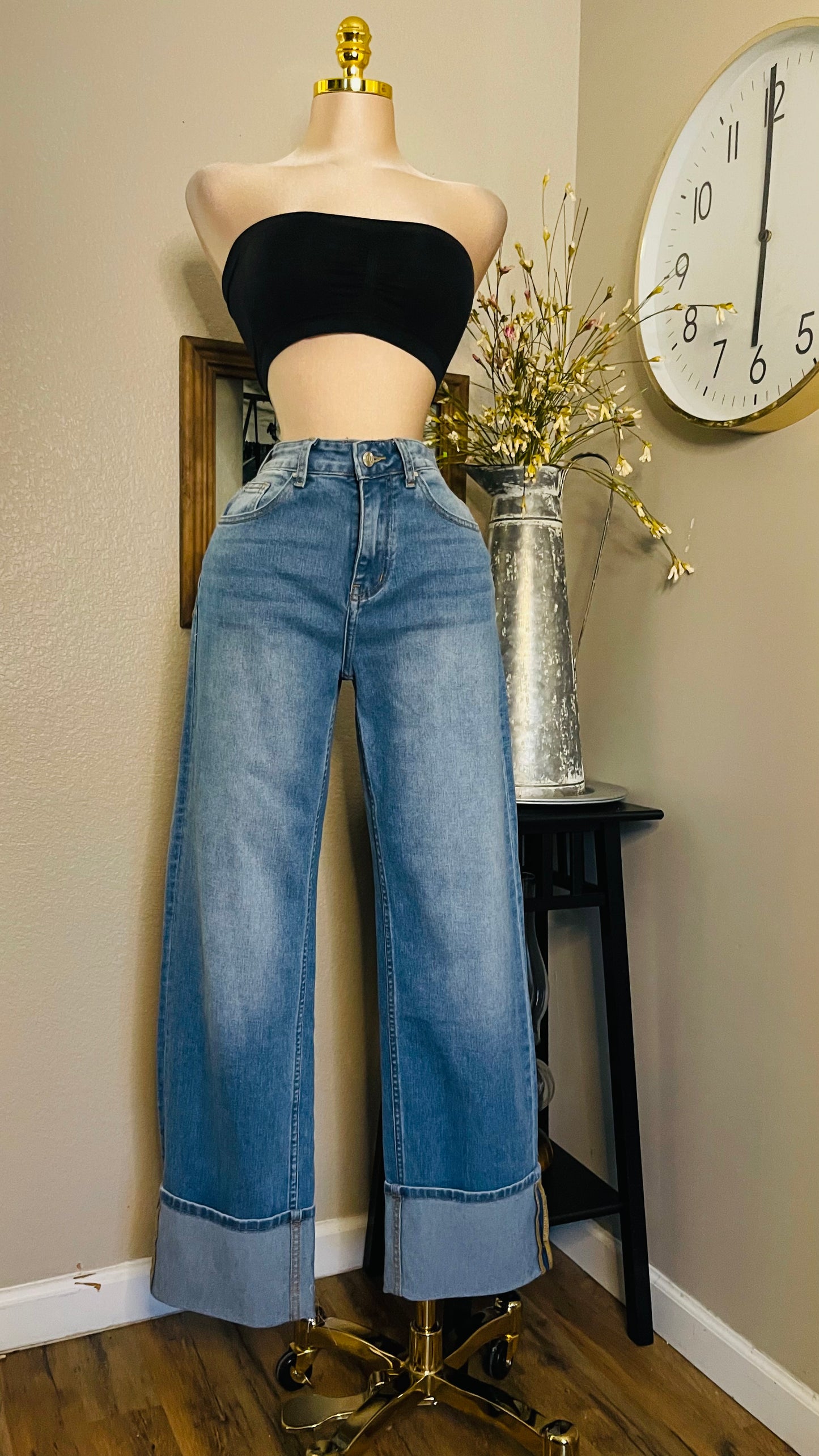 TURN UPS JEANS
