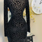 BLACK CHEETAH DRESS