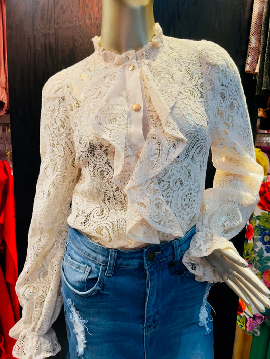 BLUSA DE ENCAJE